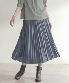 J.PRESS LADIES L 【洗える】ノルディス2wayジョーゼット プリーツ スカート