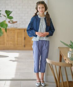 組曲 KIDS 【150-160㎝】バックリボンクロップド パンツ