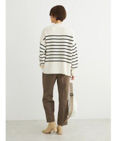 Green Parks ｍｏｋｏモール畦編みモックネックプルオーバー