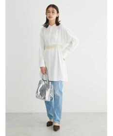 Green Parks イージーケア　比翼ボタンチュニック