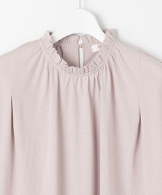 Feroux 【UVケア】スタンドネックフレンチスリーブ Tシャツ