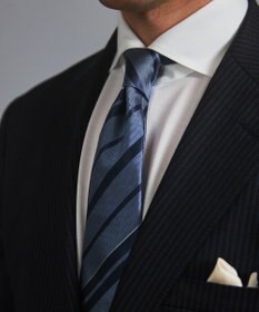 GOTAIRIKU  GOTAIRIKU別注【日本製】シルク ネクタイ_レジメンタル柄