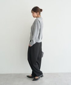 earth music&ecology 【予約】襟付きアーガイルニットカーディガン