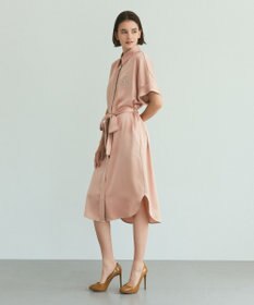 GRACE CONTINENTAL ダブルサテンシャツドレス