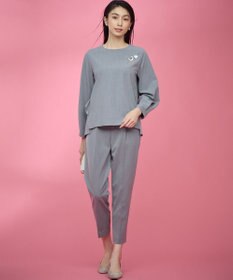 組曲 【KUMIKYOKU NAVY】ウーステッドライククロス イージーパンツ