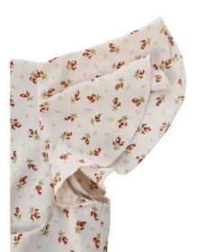 earth music&ecology フロントギャザーフラワーワンピース