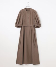 #Newans 【洗える】ピンタックベストコンビワンピース