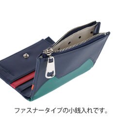 tsumori chisato CARRY スカラップししゅう 2つ折り財布 ミニ財布 猫モチーフ