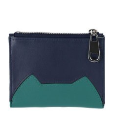 tsumori chisato CARRY スカラップししゅう 2つ折り財布 ミニ財布 猫モチーフ