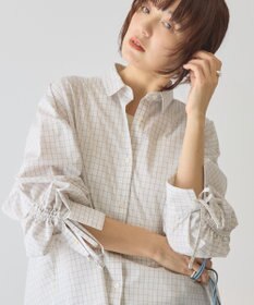 AMERICAN HOLIC 【イージーケア】バックギャザーリボンシャツ