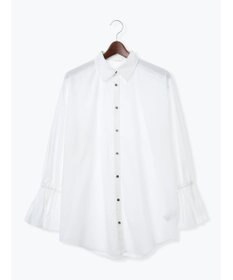 Te chichi ピンタックフレアカフスシャツ