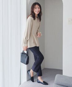 Tiaclasse 【吸水発熱・洗える】袖口ドッキングカットソープルオーバー