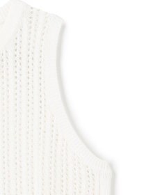 uncrave シースルーケーブルニット ノースリーブトップス