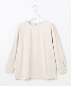 J.PRESS LADIES L プレーティング シャツテール ロングスリーブ Tシャツ