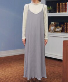 Tiaclasse 【洗える】プリーツキャミワンピース