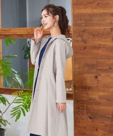 Tiaclasse ウール調フレアフードコート