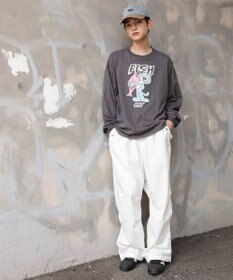 WEGO 【ユニセックス着用ITEM】アニマルキャラBIG　T（LS）