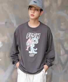 WEGO 【ユニセックス着用ITEM】アニマルキャラBIG　T（LS）