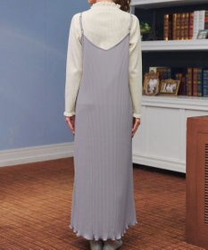 Tiaclasse 【洗える】プリーツキャミワンピース