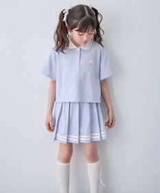 ANY KIDS 【洗濯機可能/吸汗速乾】ドライタッチ プリーツスカパン