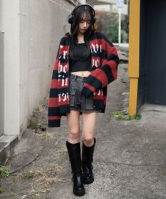 WEGO シャギーグラフィックZIPパーカー