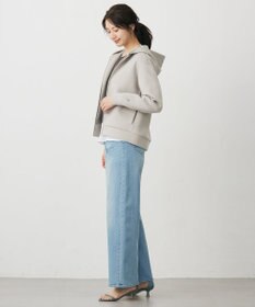 J.PRESS LADIES ダンボールジャージー ジップアップ パーカー