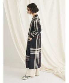 CRAFT STANDARD BOUTIQUE 先染めチェック（大）バンドカラー袖ＲＩＢ　ＯＰ