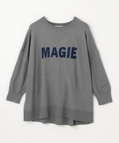 ANY L 【洗濯機可】インターシャロゴニット