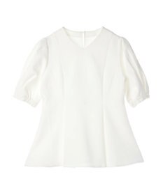 Green Parks AnriettMusee パフスリーブペプラムブラウス