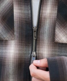 WEGO 【ユニセックス着用ITEM/MLサイズ展開】オンブレチェックシャツジャケット