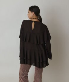 GRACE CONTINENTAL シフォンフリルブラウス