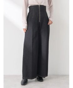 earth music&ecology フロントジップデニムパンツ