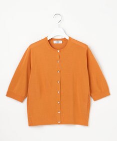 J.PRESS LADIES COTTON ACETATE DRY クルーネック カーディガン