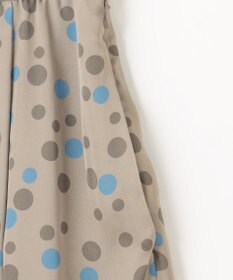 自由区 L マルチポルカドットプリント スカート