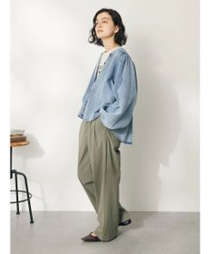 CRAFT STANDARD BOUTIQUE デニムギャザーヨークブラウス