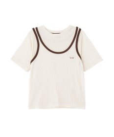 AMERICAN HOLIC 【PENNEY'S】配色タンクトップ+Tシャツ