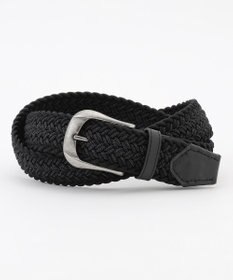 JOSEPH ABBOUD 【イタリア素材・ストレッチ・日本製】メランジヘリンボーン ベルト ブラック系