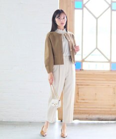 Feroux 【WEB一部店舗限定】スタンドネック ブラウス