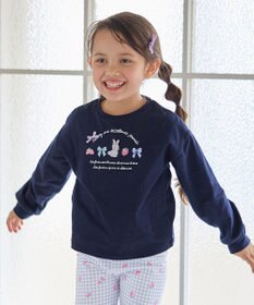 ANY KIDS 【Strawberry Collection】アートプリント 長袖Tシャツ ネイビー