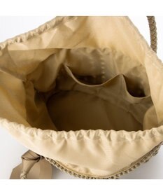 UNBILLION カシュカシュ cachecache / 下がりグログラン柄編みトート カゴバッグ