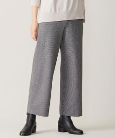 J.PRESS LADIES 【洗える】チェルビック チェック セミワイド パンツ