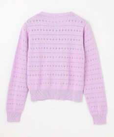 組曲 KIDS 【150-160㎝】フラワーアイレット カーディガン