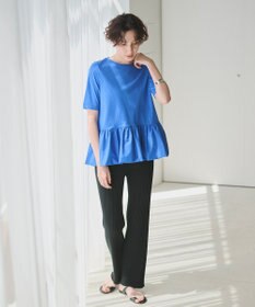 #Newans 【撥水・吸水速乾】コンビネーションペプラムチュニックカットソー