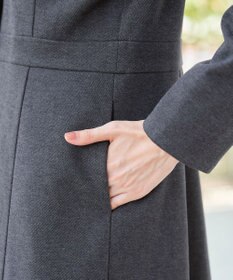 Tiaclasse ウール調フレアフードコート