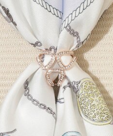 MOONBAT Luna Luce(ルナルーチェ)スカーフリング ガラスパヴェ 3Ring お手持ちのスカーフを通すだけ ギフト