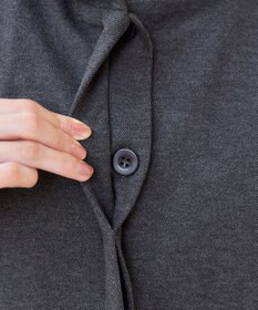 Tiaclasse ウール調フレアフードコート