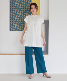 Tiaclasse 【おのののかさん着用】冷凛(ひやりん)カノコカットソーピンタックパンツ