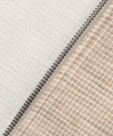 JOSEPH ABBOUD 【ストレッチ/ソフト/洗える/JAPANファブリック】ウールブロックピケ スタンドジップ アウター