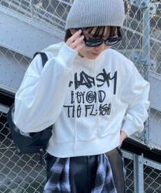 WEGO ハンドライティングショートパーカー