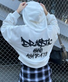 WEGO ハンドライティングショートパーカー